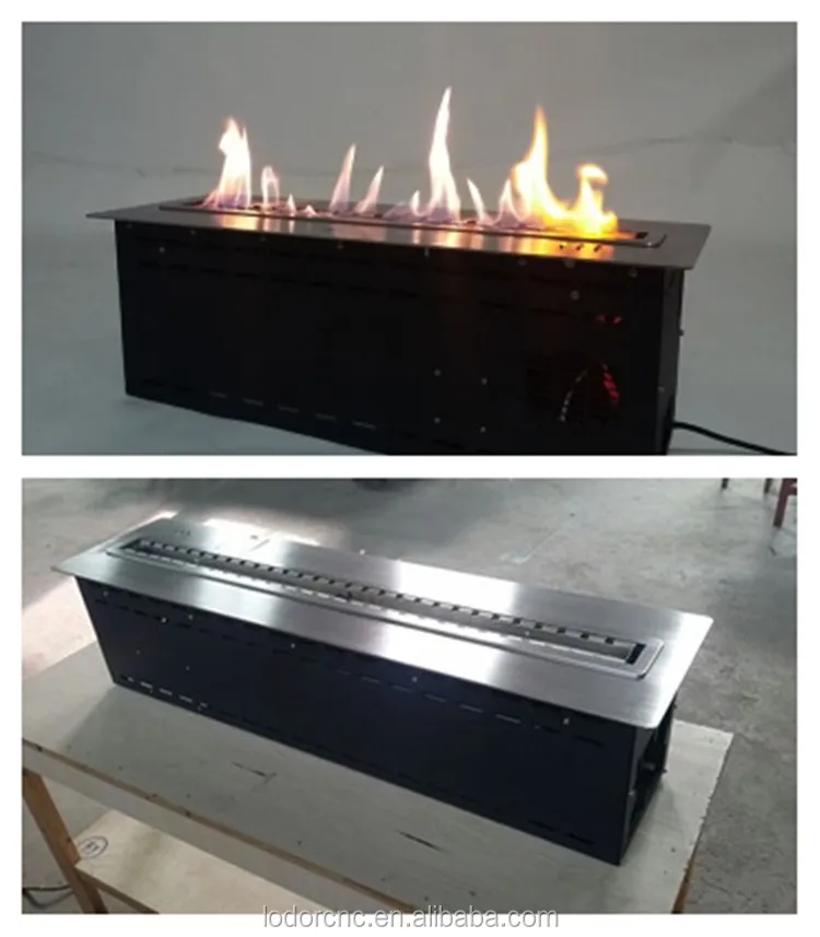 55 inch bioethanol fireplace 1400*250*235 mm / small ethanol fireplace/ Temperature display screen fireplace