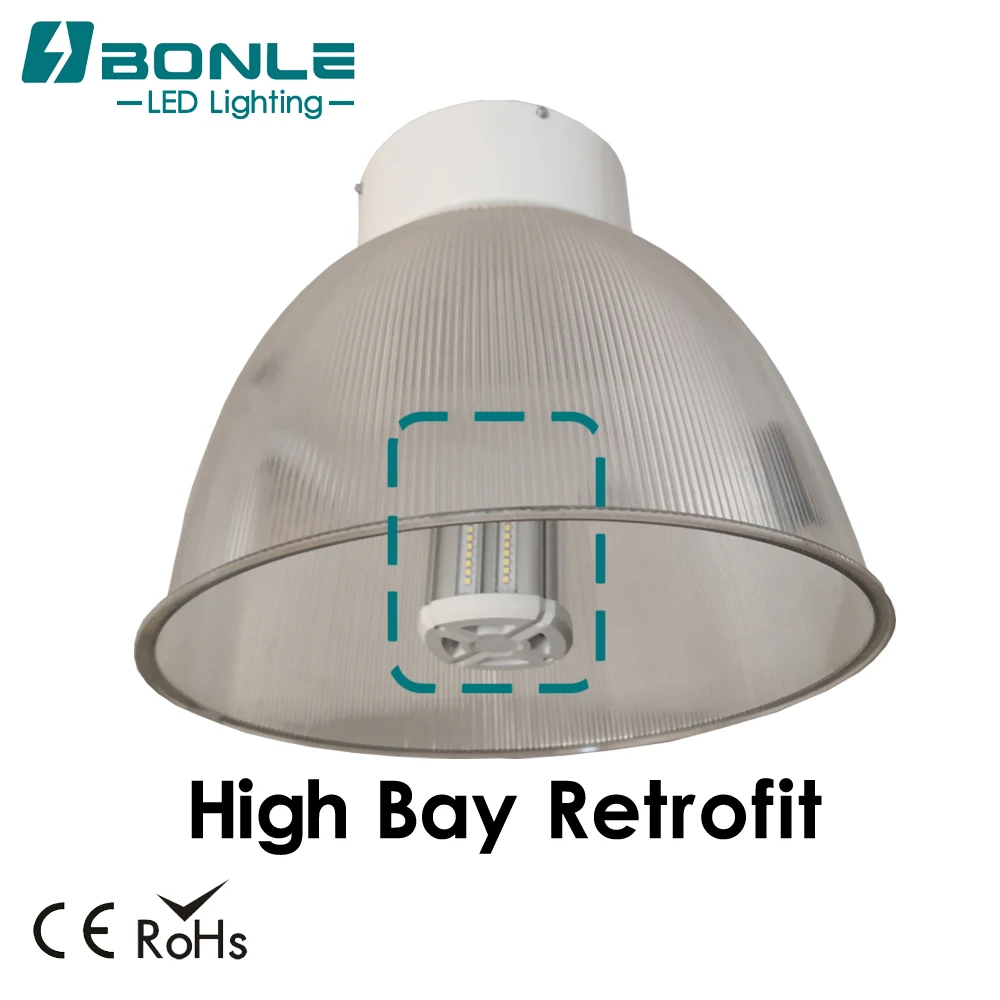 Retrofit Led Path Lamp Corn Light Parking Lot 36W Aluminum 150 Lumens/W 5000K E39 Replacement Hid/Hps 150W Use In Garden