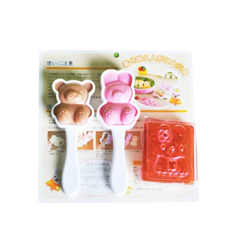 Cute Cartoon Rice Mold Set Sushi Maker for DIY Bento (Pack of 6)