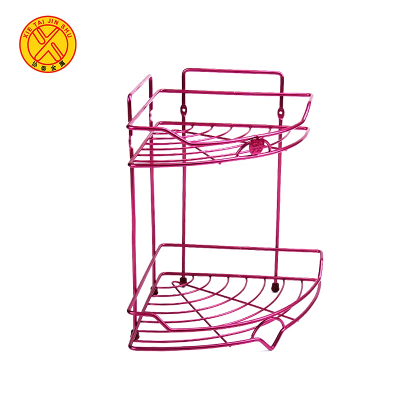 Zhongshan Factory Design bathroom rack metal basket shelf for home use