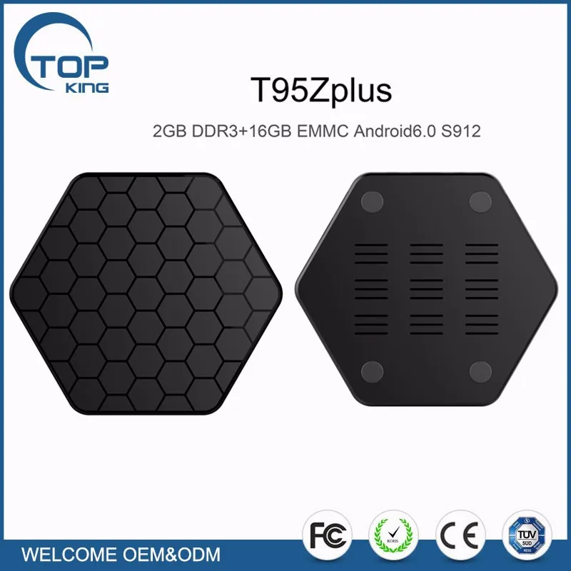 Новейший Продукт 2017 Amlogic S912 Octa Ядро 2 Г RAM 16 Г ROM Android6.0 TV Box T95Z Плюс