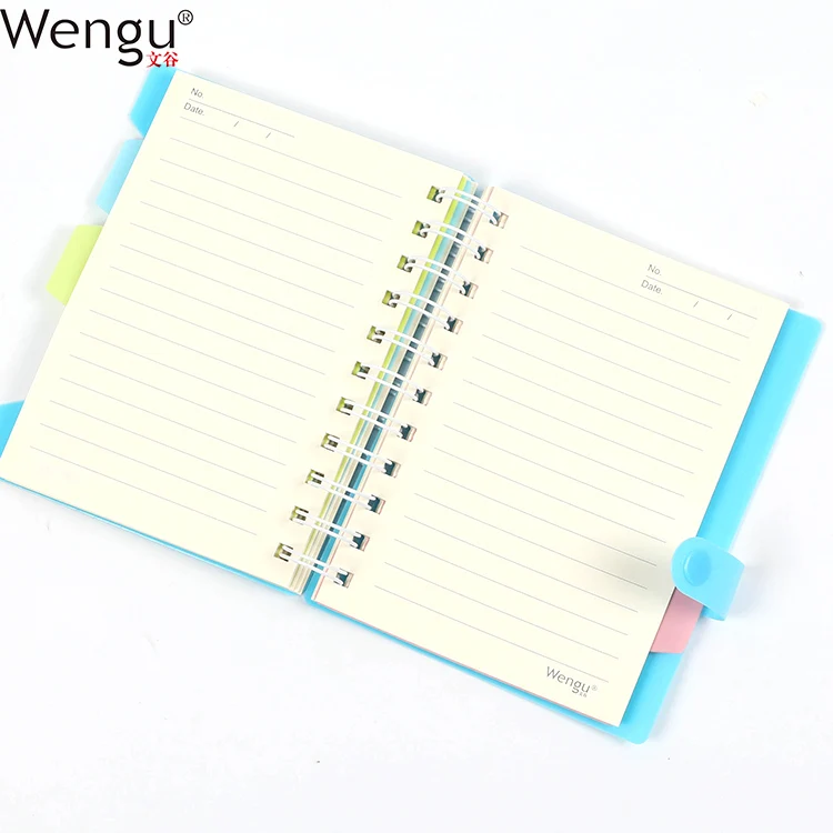 Printing Factory Double Wire Bound Promotional Pretty Fashion Pp Spiral Note Book