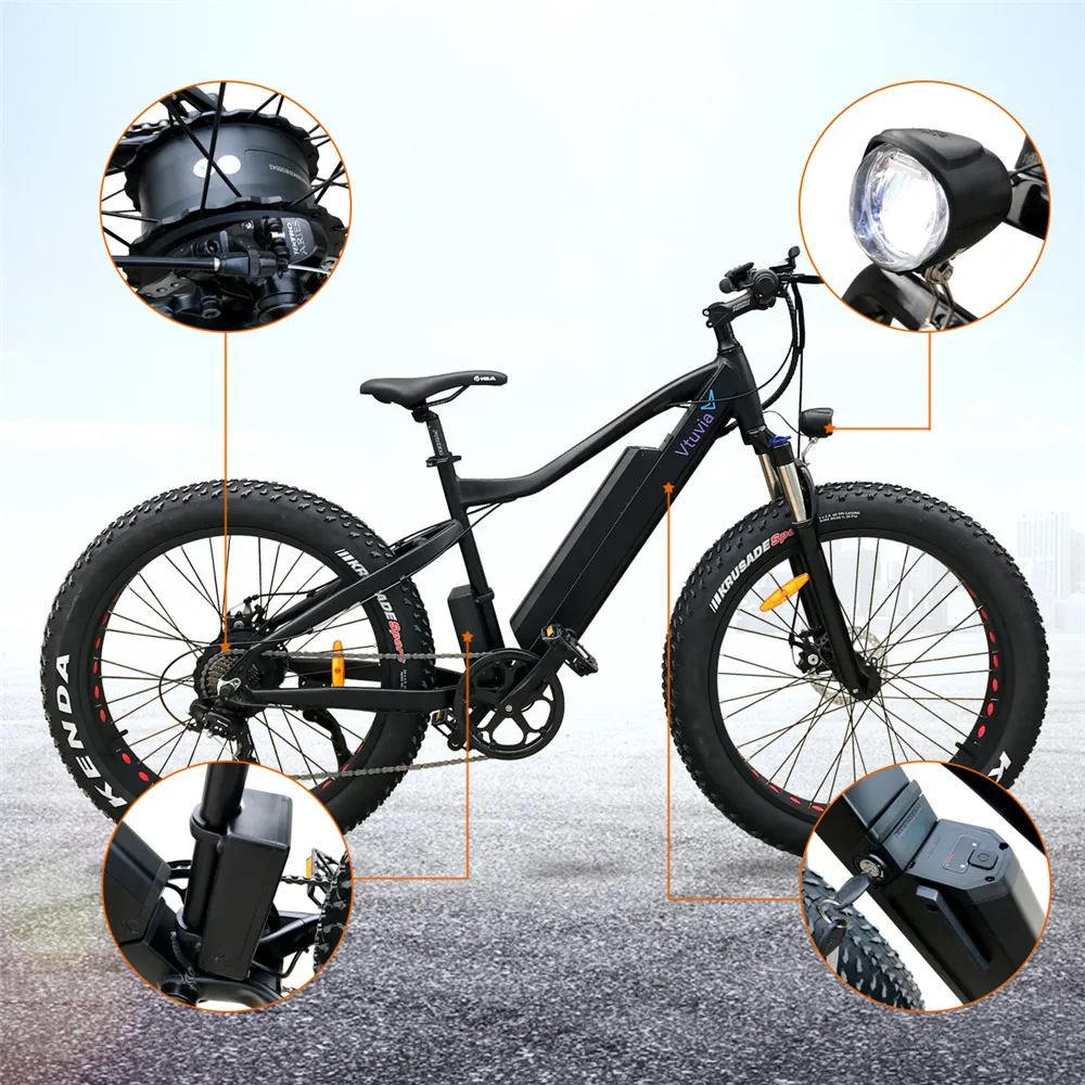 North American market E bike 36V 10AH lithium battery 250w 750W rear brushless hub motor mountain electric bicycle