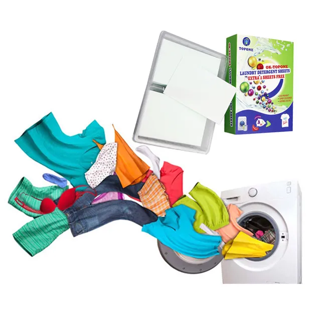TOPONE brand China Best Wholesale Laundry Detergent Sheet Household Cleaning Product For Apparel
