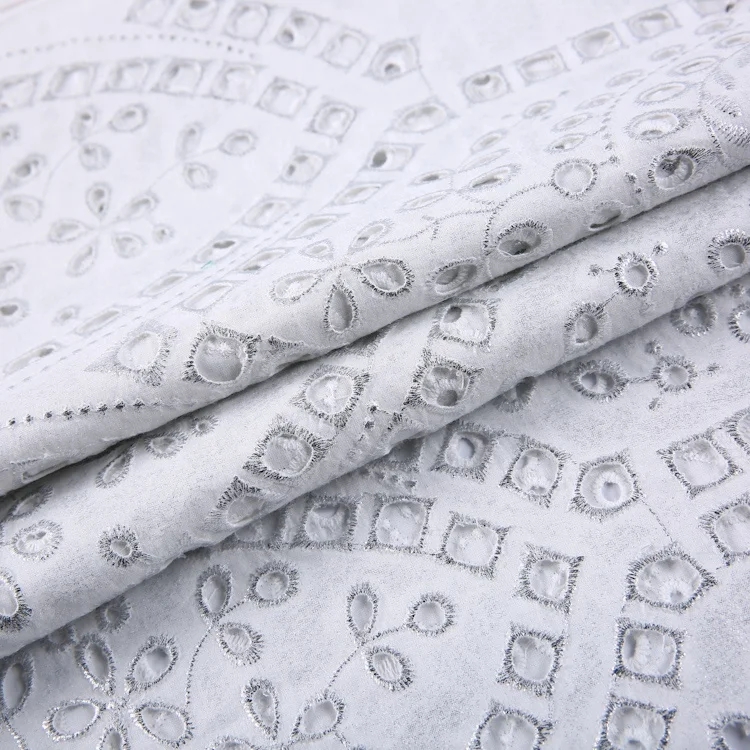
Soft hand feel 60S*60S woven plain customized size white wedding fabric embroidery 