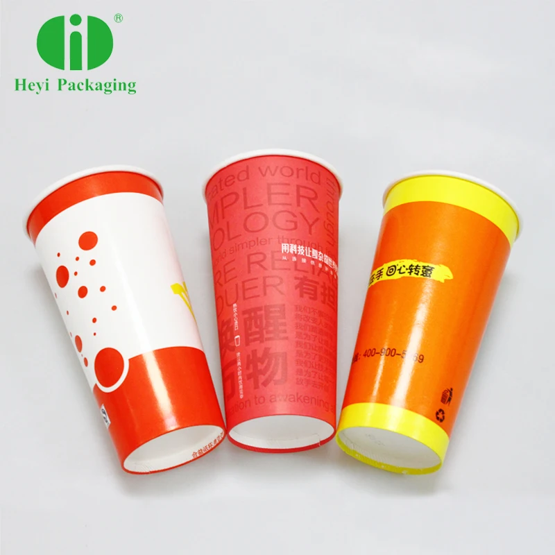 PE coated soda cold drinks single wall party disposable paper cups for juice