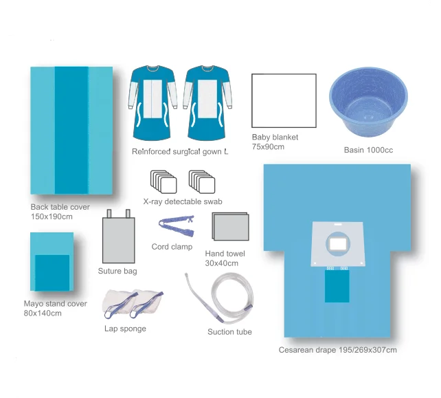 disposable sterile obstetrics Gynecology surgical pack