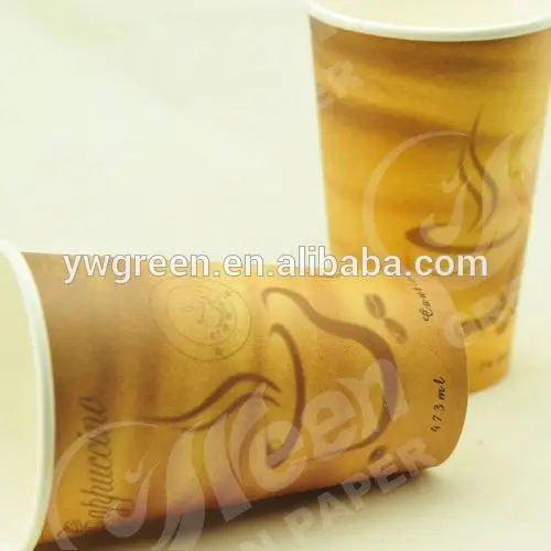 paper cup 12oz with lids/ vertical ripple coffee cups with customized logo/ 8oz single cups