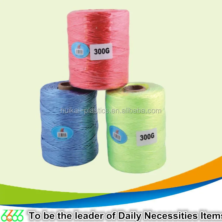 
China supplier home & garden 100 g 3 strands twist pe virgin material Bundling rope 