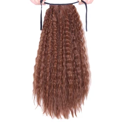 AliLeader 22inch Long Curly Drawstring Ponytail Extension With Synthetic Hair