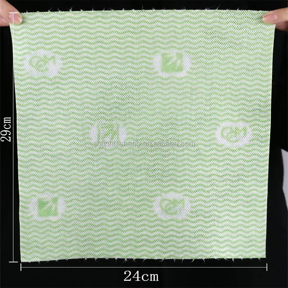 Manufacturer polyester rayon chemical bond nonwoven fabric disposable cleaning wipes J type cloth