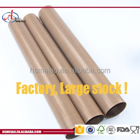 Отличное низкий коэффициент трения Тефлон PTFE покрытием стеклоткань