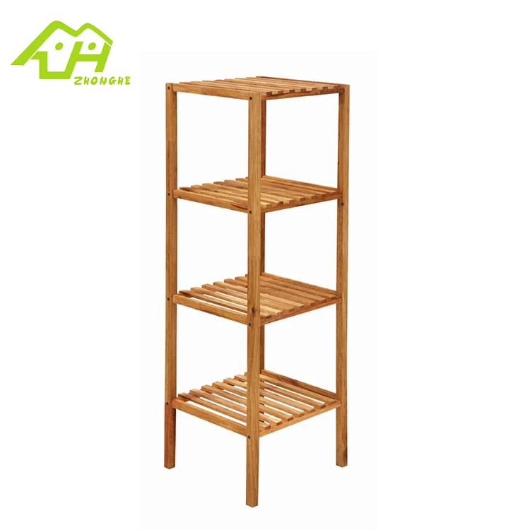 3 layers bathroom corner storage wooden shoe rack bracket wholesale