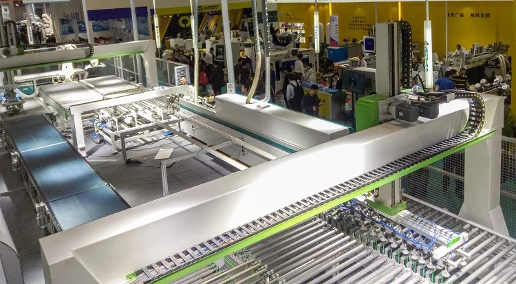 panel furniture automatic connection line for cutting nesting cell smart woodworking factory furniture cabinet machine