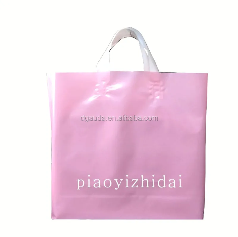 
custom print manufacturer heavy duty printed softloop handle tote shopping bag 