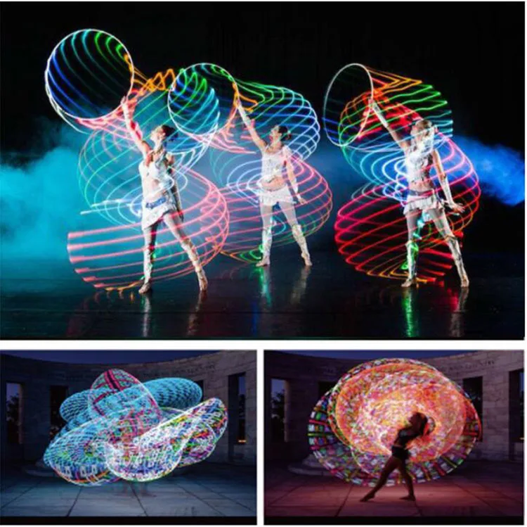 90cm Diameter LED Lighted Twist Lighted Led Sport Hoop