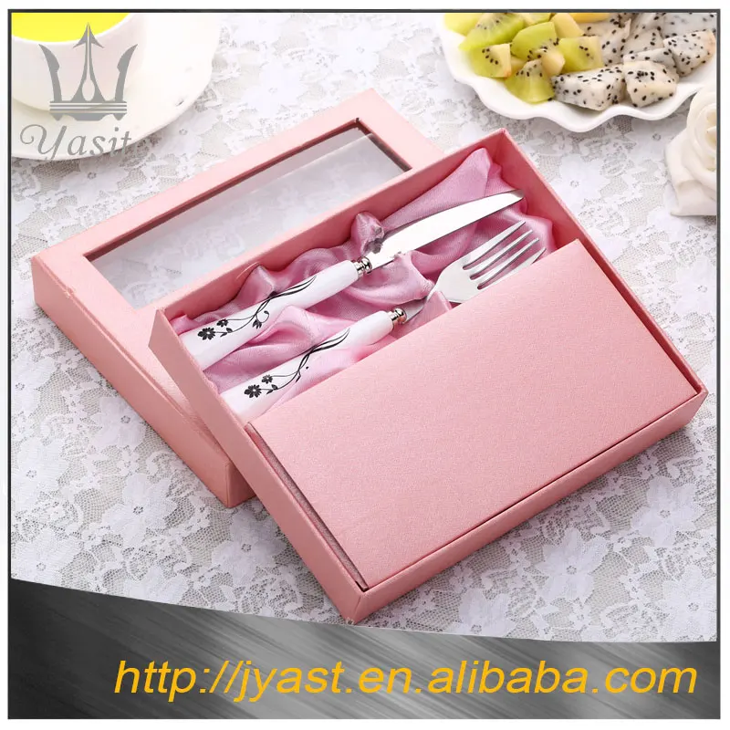 Graceful Pitchfork With Ceramic Handle Inox Stainless Steel Fruit Fork Knife