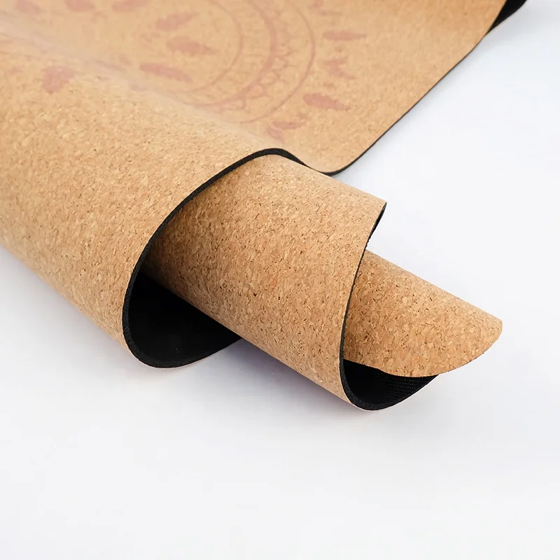 Non-slip Eco-Friendly Natural Cork Yoga Mat, Pilates and Floor Workouts, Hot Yoga, Indoor and Outdoor