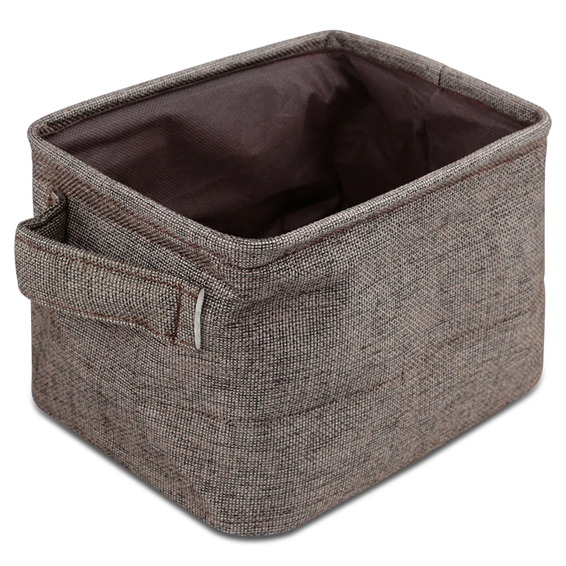 Высококачественная тканевая Складная Настольная косметическая коробка для всякой всячины