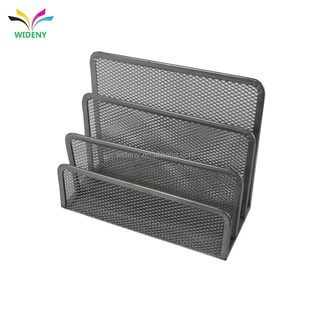
high quality office metal mesh desk organizer with letter organizer 