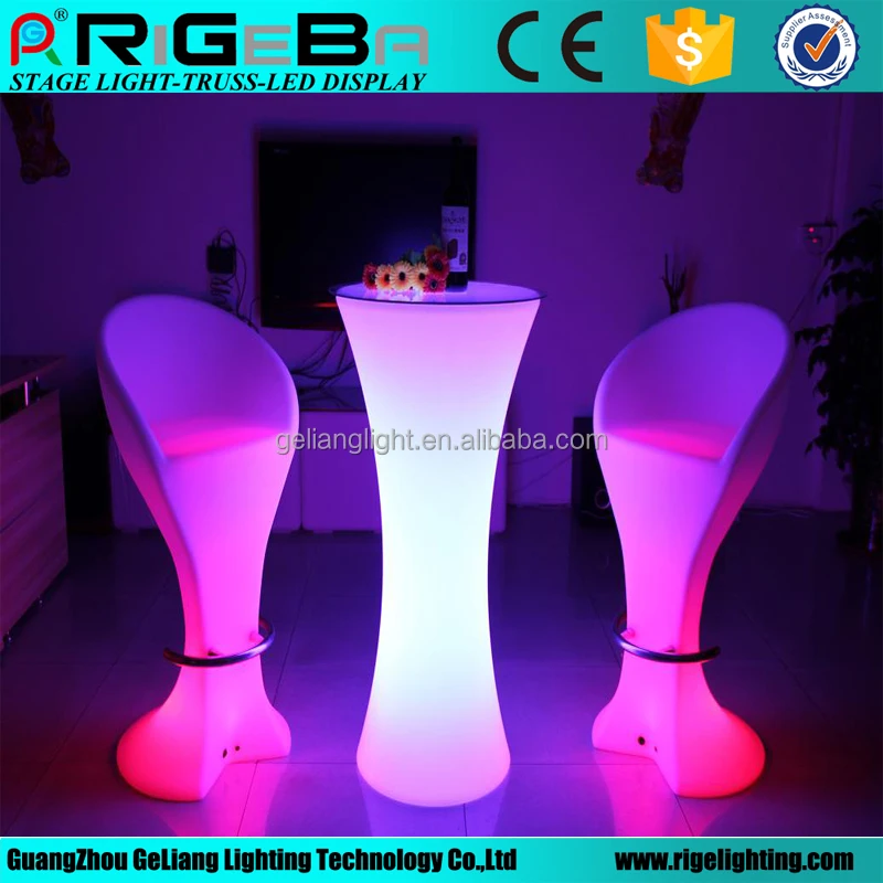 Удаленное украшение для клубов, светодиодный коктейльный стол, сияющая красота для вечеринки, оптовая цена