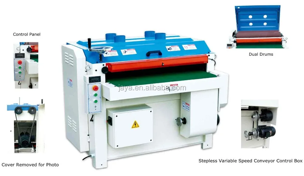  ZICAR SD369 деревообрабатывающие шлифовальные машины с двойным барабаном и полом для продажи