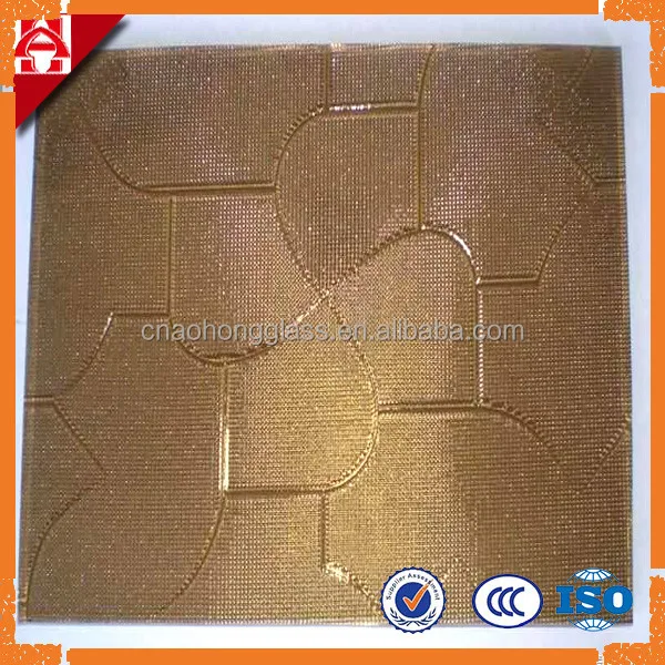 3mm - 6mm clear Nashiji patterned glass , Nashiji Glass