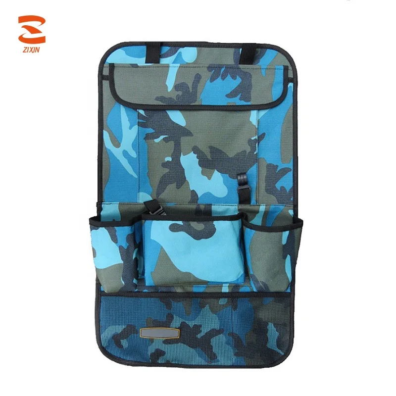 
Wholesale New Design Travel Multi Pocket Car BackSeat Organizer with Hang IPAD Watching Video 