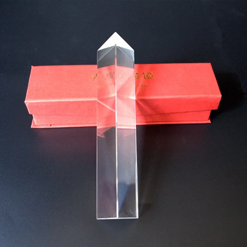 3x3x20cm 3x3x6cm 3x3x10cm 3x3x15cm Physics Home Toy Experiment kit Optical Clear Crystal Glass Triangle Prism