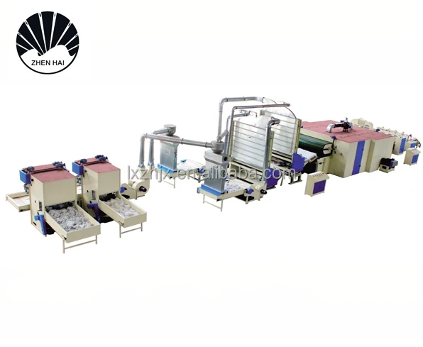 YWJM-1 Topper mattress wadding roll making machine interlining production  line plant