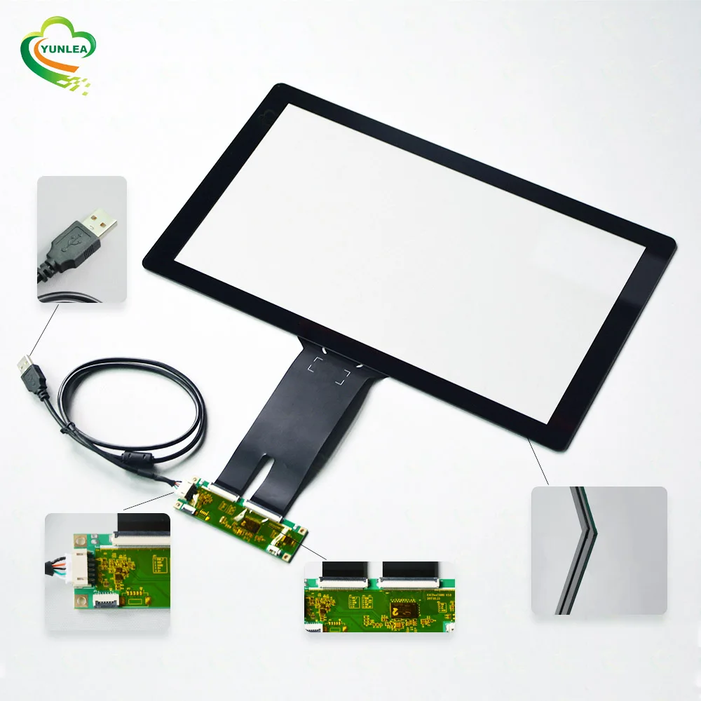 custom EETI ILITEK multi touch usb pcap 7 10.1 15 15.6 18.5 19 21.5 inch capacitive touch screen panel kit