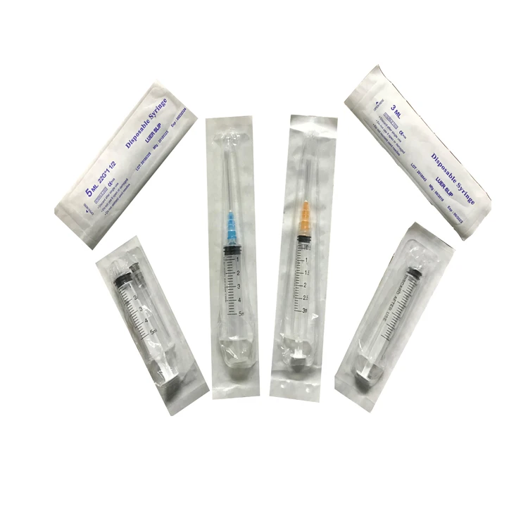 
medical blister package disposable syringe with needle CE and ISO 