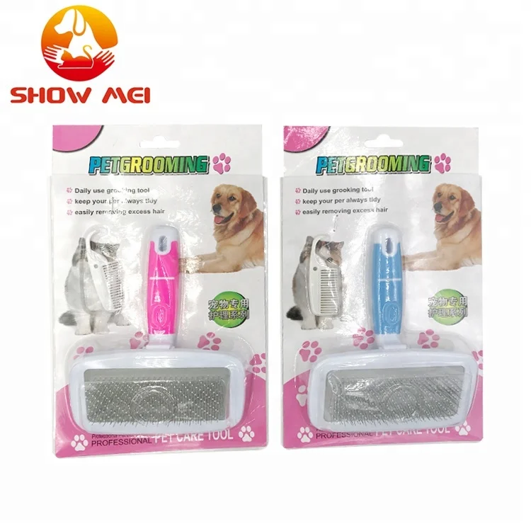 Pet Grooming Products Dog Hair Removal Comb Cat Grooming Brush for Long and Short Hair