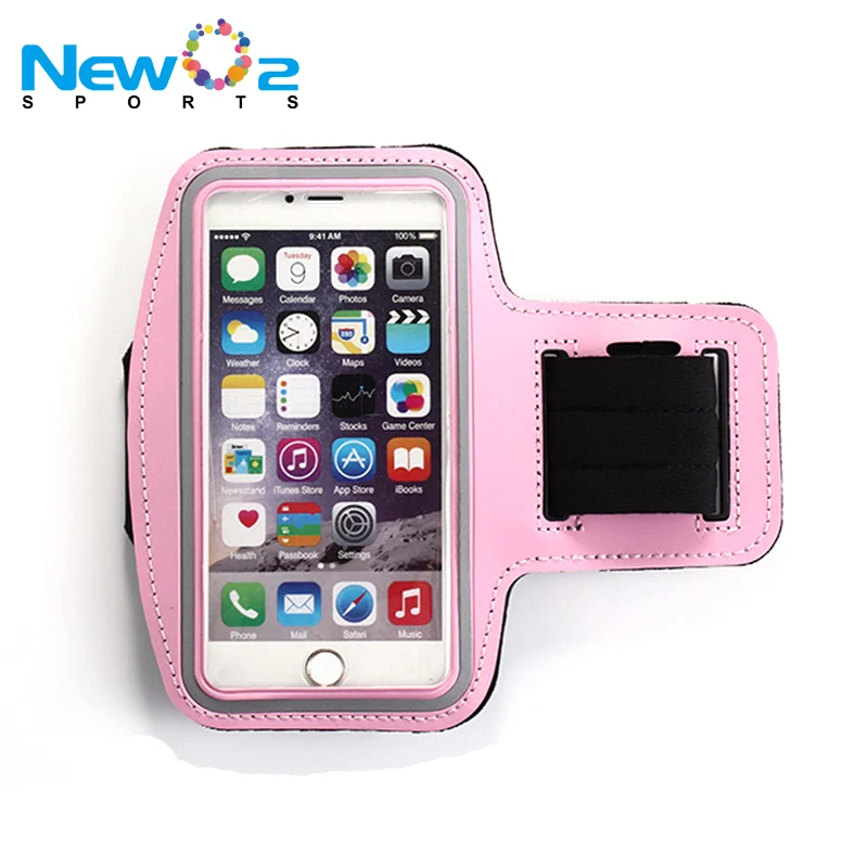 Colorful sport running PU and neoprene mobile phone armband for outdoor running fitness gym