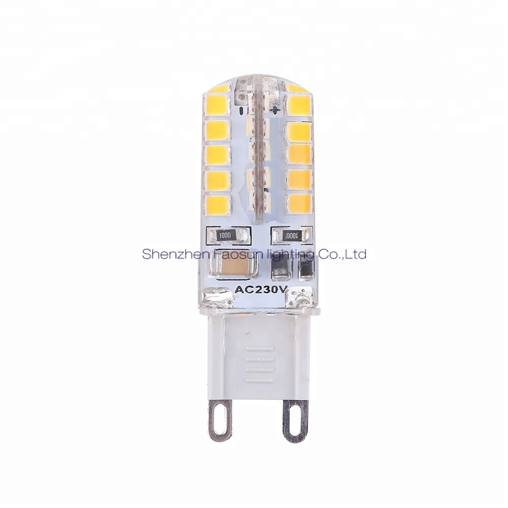 Factory Price AC110V/AC220V G9 LED Bulb Lamp 3W SMD2835 Small Size Mini Led Light Home Lamp Silica Gel Halogen