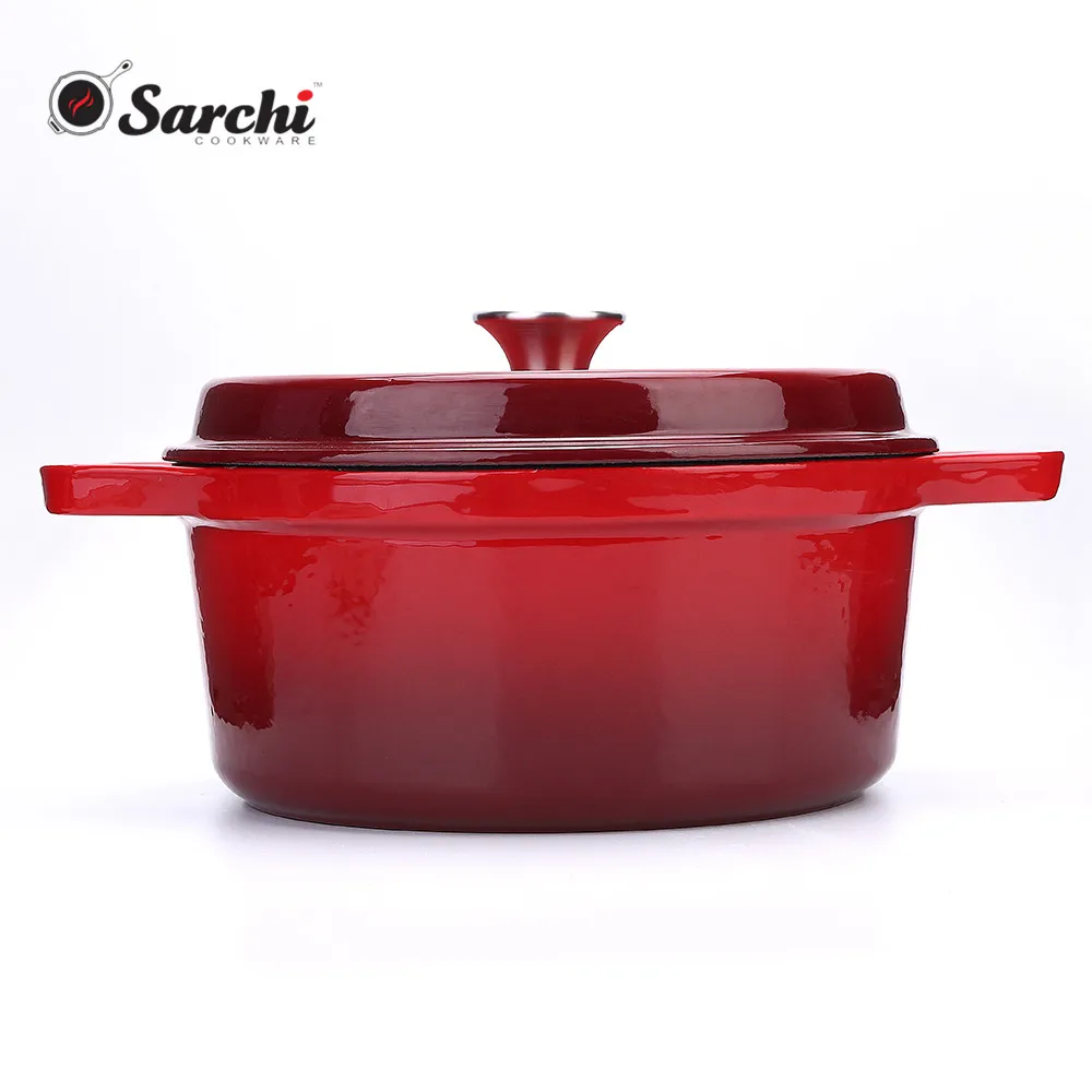 
enamel cast iron hotsale cookware casserole set 