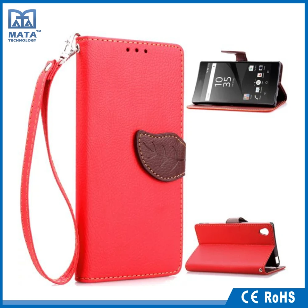 Индивидуальные высокого качества многоцветный телефон PU кожаный чехол для Sony Xperia Z5