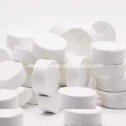 Disposable tablet compressed towel 100% biodegradable compressed napkin with individual packing