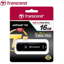 Transcend JF750 USB Flash Drive 16GB High Speed USB 3.0 130MB/s MLC Pen Drive 16GB Gift USB Flash Memory Stick 16GB