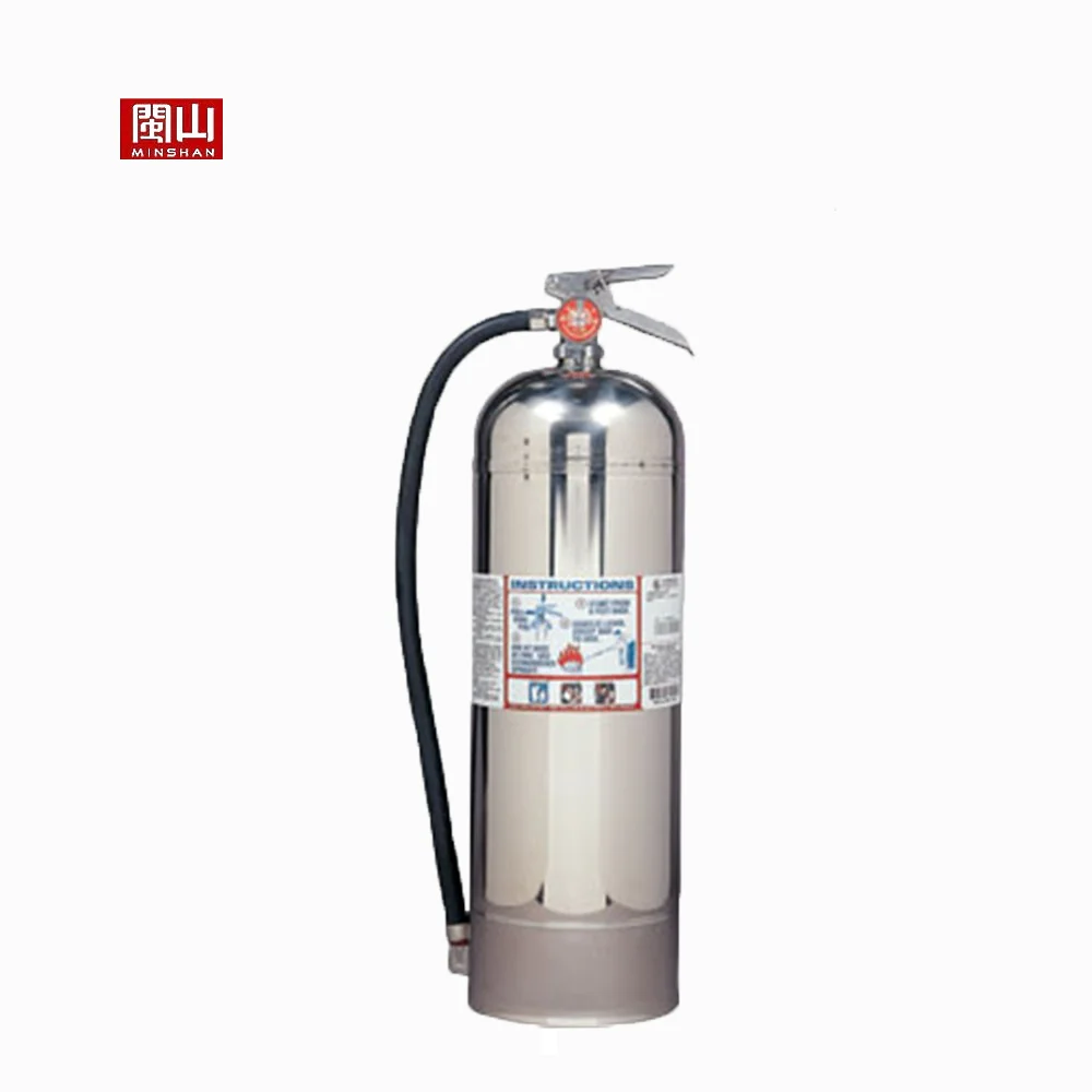 Empty Water Mist Fire Extinguisher Pictures Light Water 130-180mm 1/1.2/1.5 Mm 3L/4L/6L/9L/ MS-FE-05 Minshan CN;FUJ