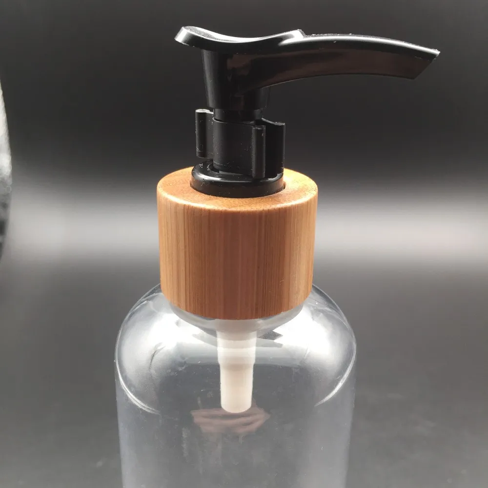 200ml 250ml 300ml bamboo PET lotion shampoo hand wash pump spray bottle