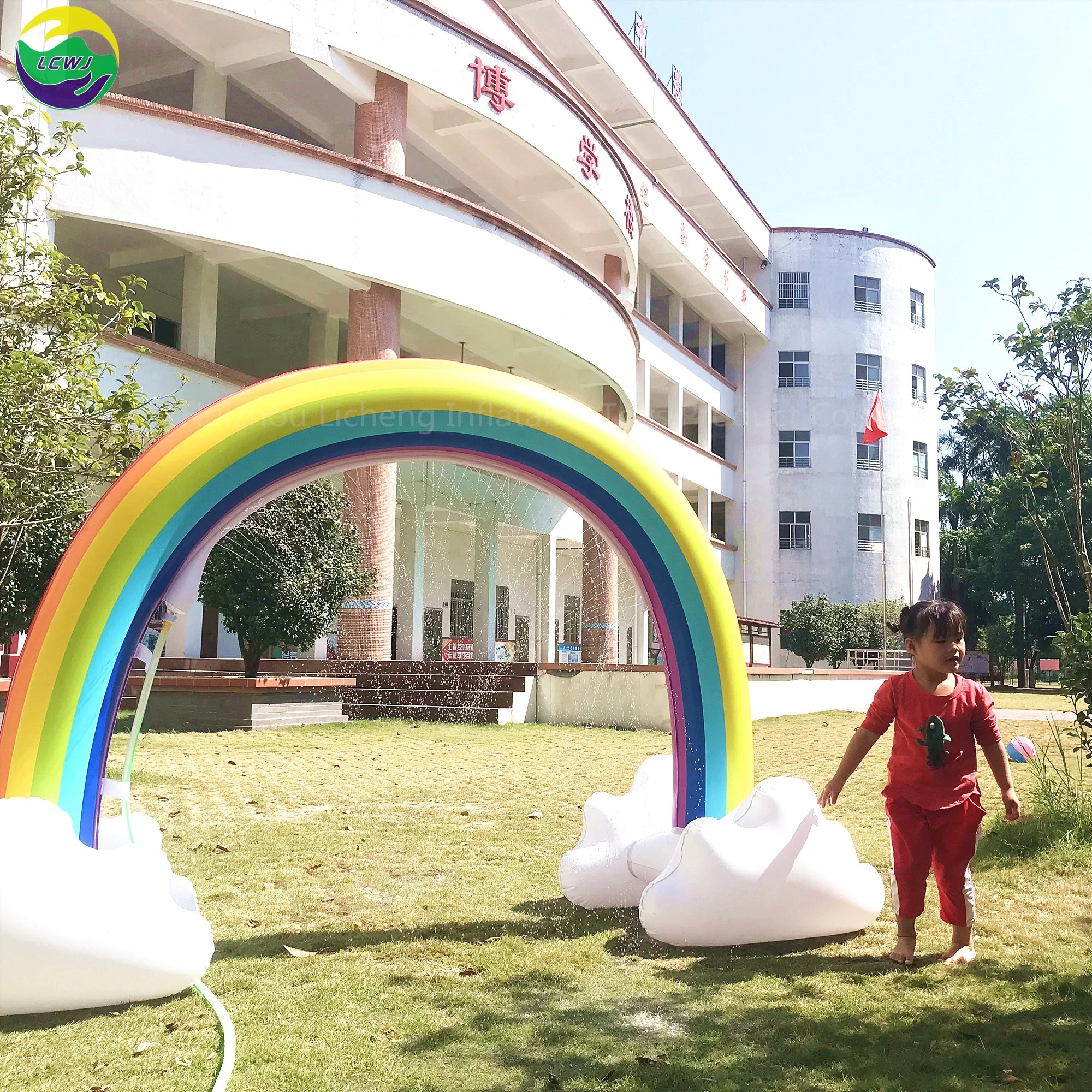 
LC Ginormous Inflatable Rainbow cloud Yard Summer Sprinkler 