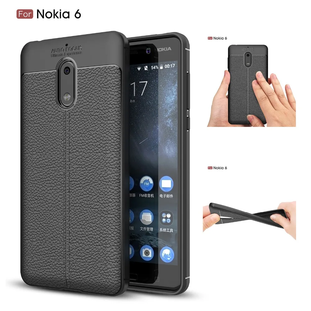 Новое поступление прочный мягкий ТПУ защитный мобильный телефон чехол для Nokia 6