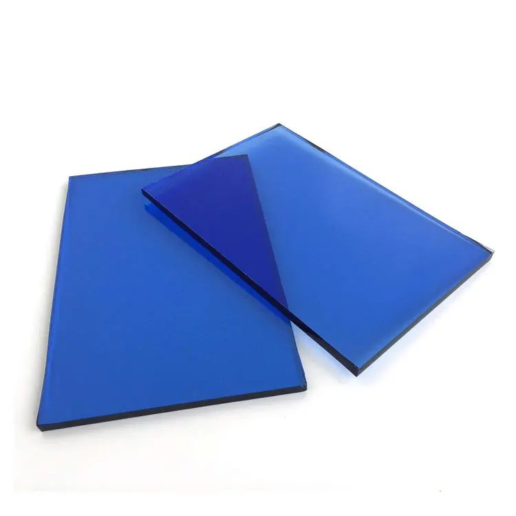 4mm 5mm 5.5mm 6mm 8mm Dark Blue Color Reflective Tinted Glass