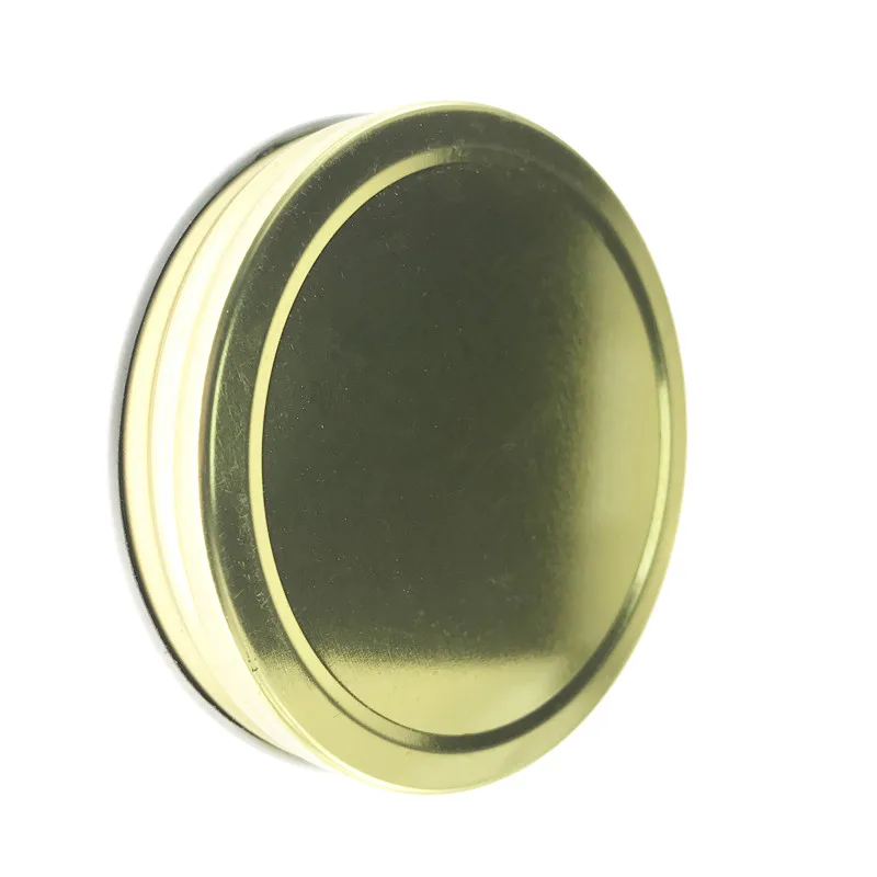 Металлическая жесть, золотые крышки для банка с широким горлышком