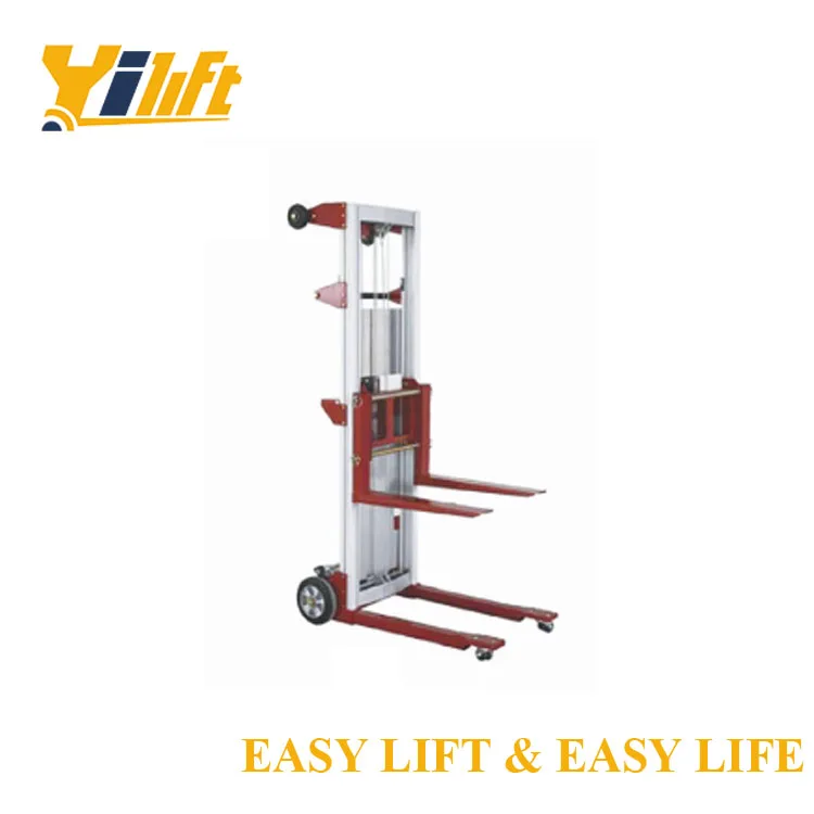 High Grade 2.5m Light Duty Aluminum Winch Manual Hydraulic Stacker