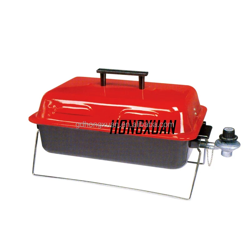 Small Enamel Adjustable Gas Grill BBQ Stove table gas grill buffet heating stove