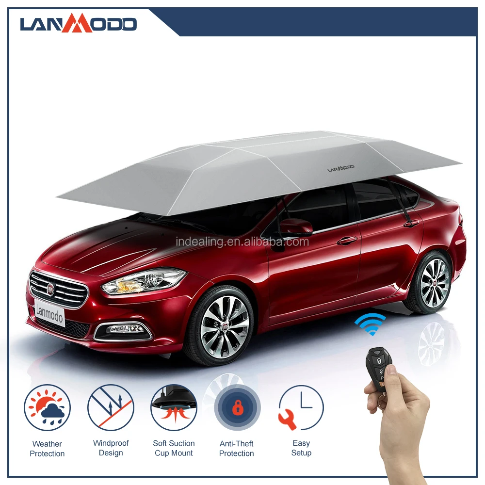 
Lanmodo outdoor car canopy tents automatic folding car parking shade canopy 