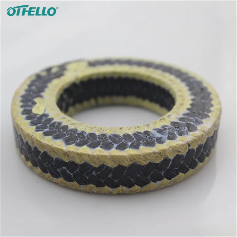 PTFE Graphite Sealing Cord Packing With Aramid Corner