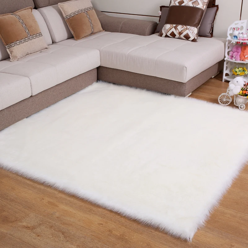 Fashion long hair pile acrylic polyester synthetic sheepskin carpets,Imitation wool carpet, faux fur carpet